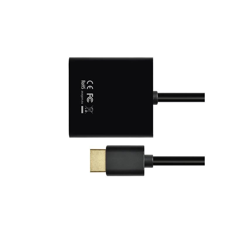 Redukce Axagon VGA HDMI audio výstup černá