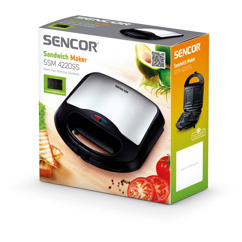 Sendvičovač Sencor SSM 4220SS stříbrný