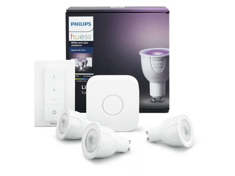 Startovací sada Philips Hue 6,5W, GU10, White and Color Ambiance