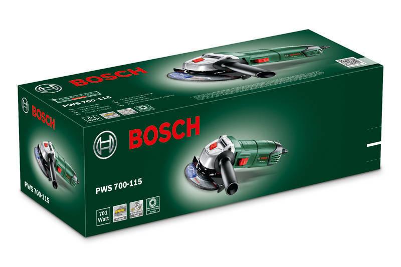 Úhlová bruska Bosch PWS 700-115