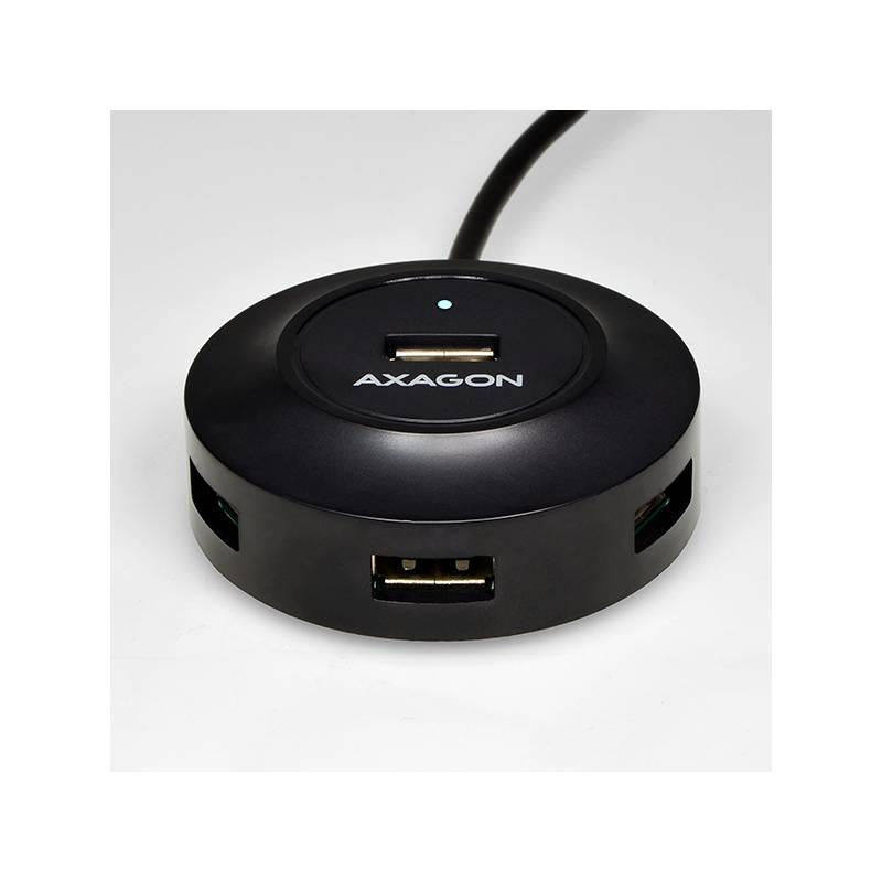 USB Hub Axagon USB 2.0 4x USB 2.0 černý
