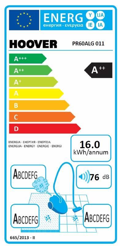 Vysavač podlahový Hoover Prodige PR60ALG 011 modrý