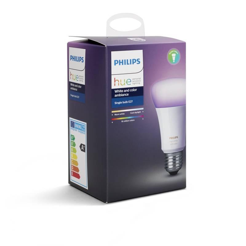 Žárovka LED Philips Hue 10W, E27, White and Color Ambiance, Žárovka, LED, Philips, Hue, 10W, E27, White, Color, Ambiance