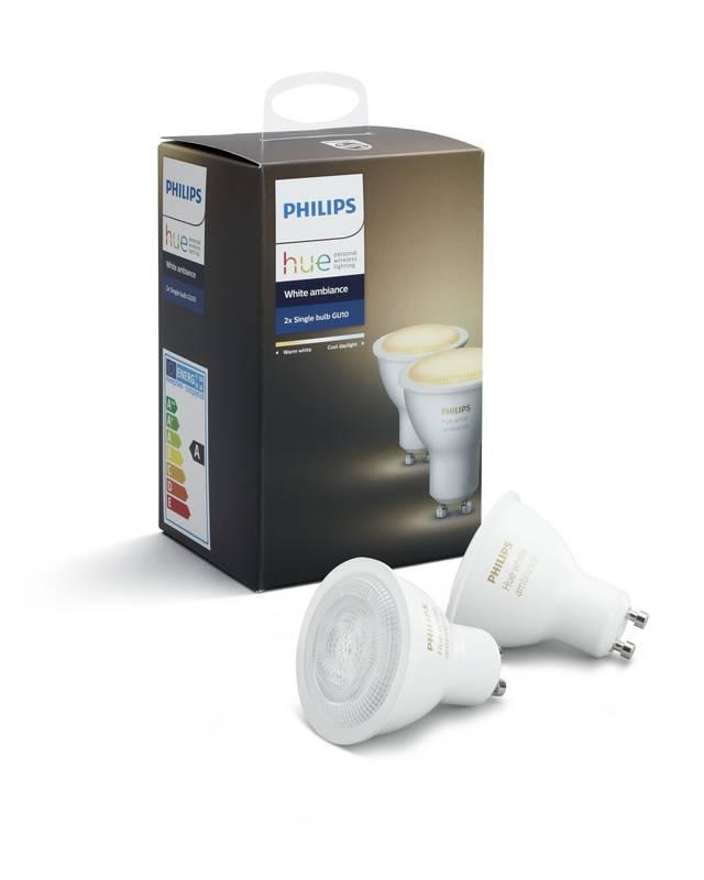 Žárovka LED Philips Hue 5,5W, GU10, White Ambiance