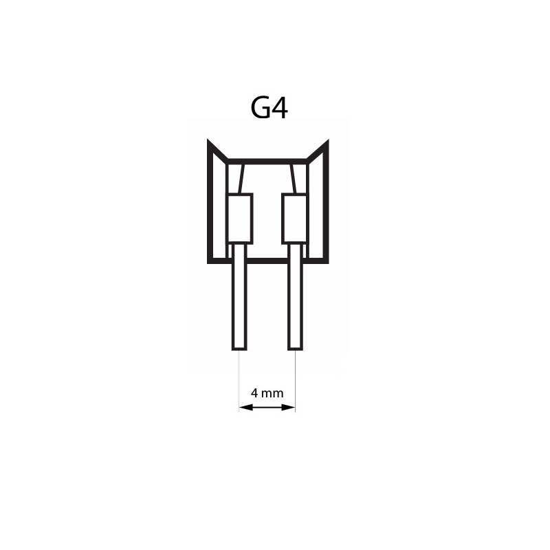 Žárovka LED Tesla bodová, 2W, G4, teplá bílá