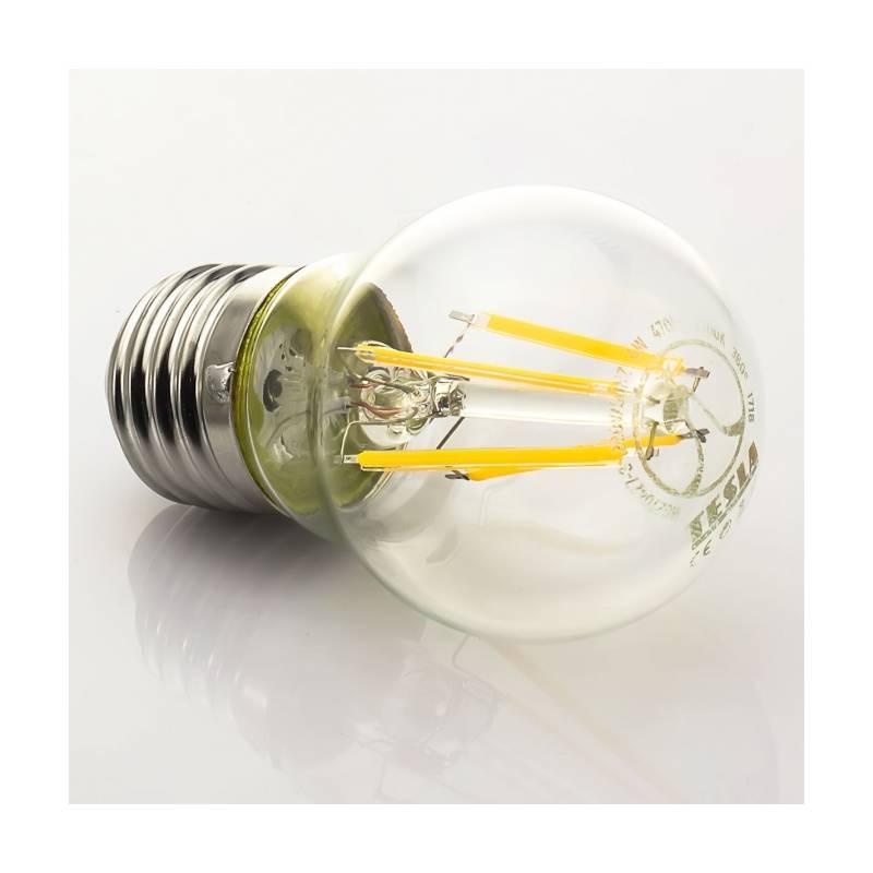 Žárovka LED Tesla Crystal Retro miniglobe, 4W, E27, teplá bílá