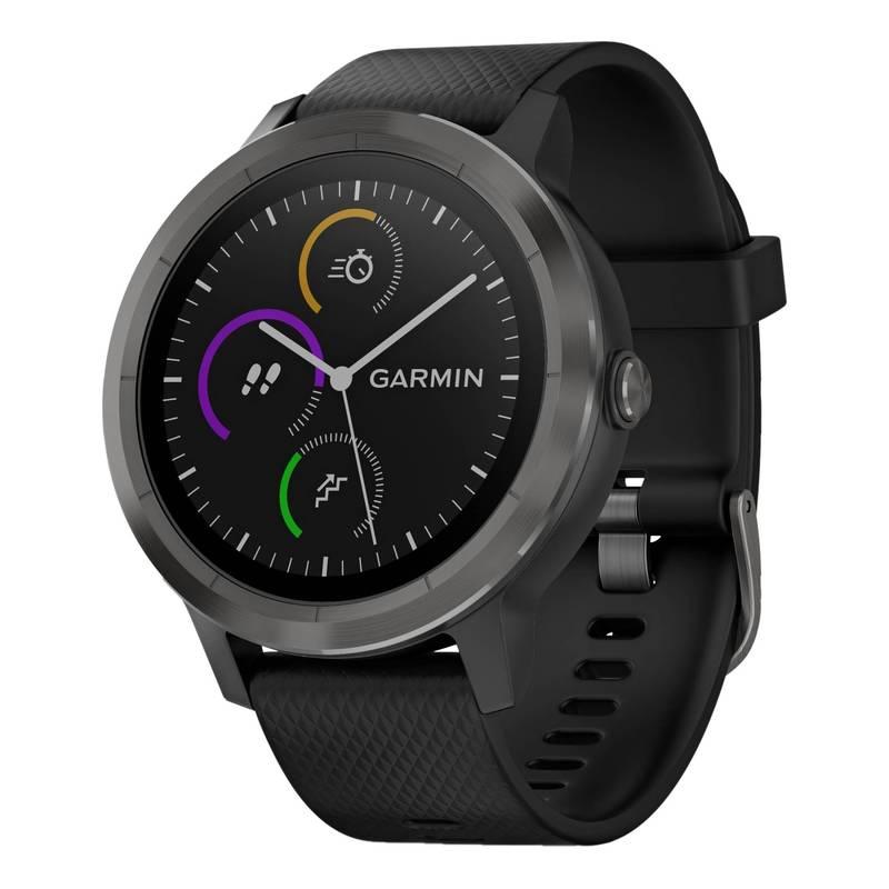 Chytré hodinky Garmin vívoActive3 Optic černé šedé
