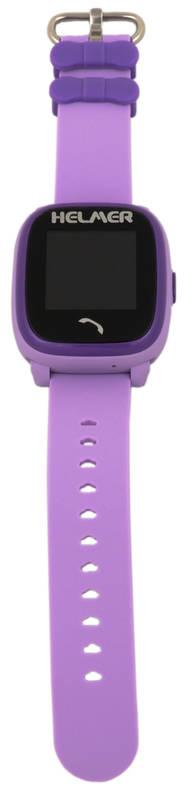 Chytré hodinky Helmer LK 704 dětské s GPS lokátorem fialový
