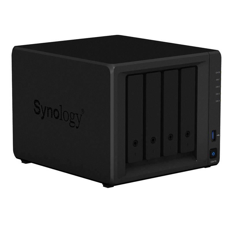 Datové uložiště Synology DS418 černé, Datové, uložiště, Synology, DS418, černé