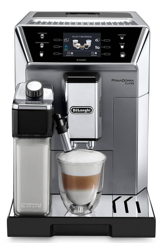 Espresso DeLonghi PrimaDonna ECAM 550.75.MS stříbrné