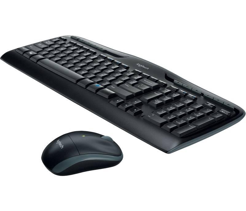 Klávesnice s myší Logitech Wireless Combo MK330, US černá