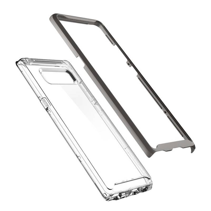 Kryt na mobil Spigen Neo Hybrid Crystal pro Samsung Galaxy Note 8 - gunmetal průhledný