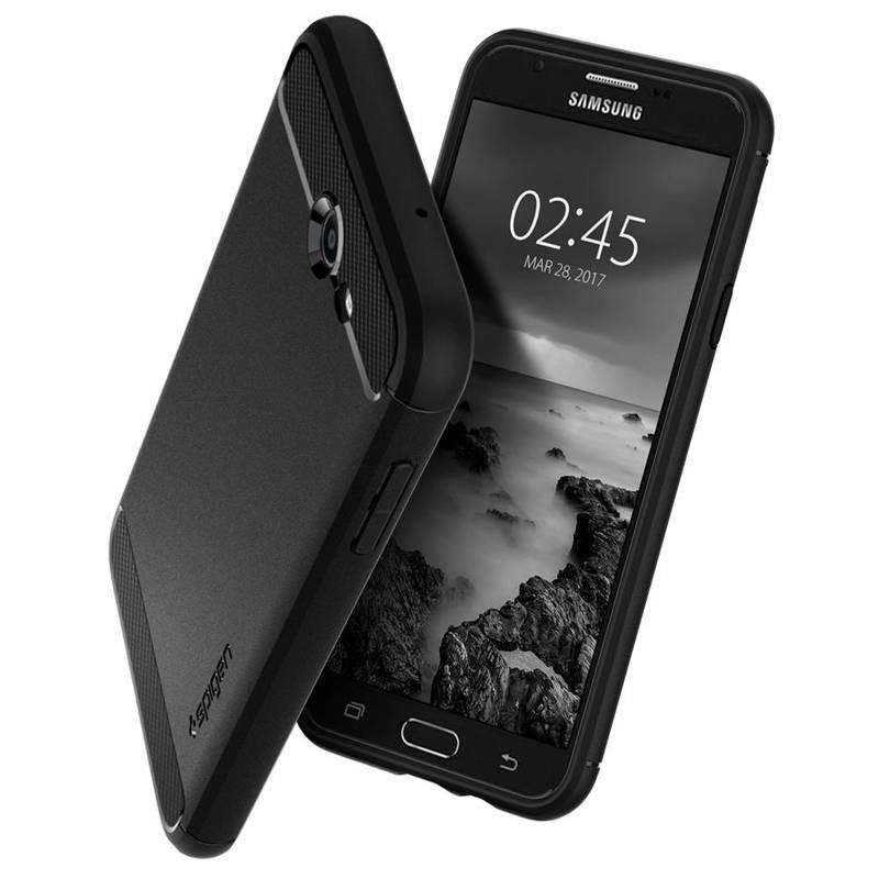 Kryt na mobil Spigen Rugged Armor Samsung Galaxy J3 černý