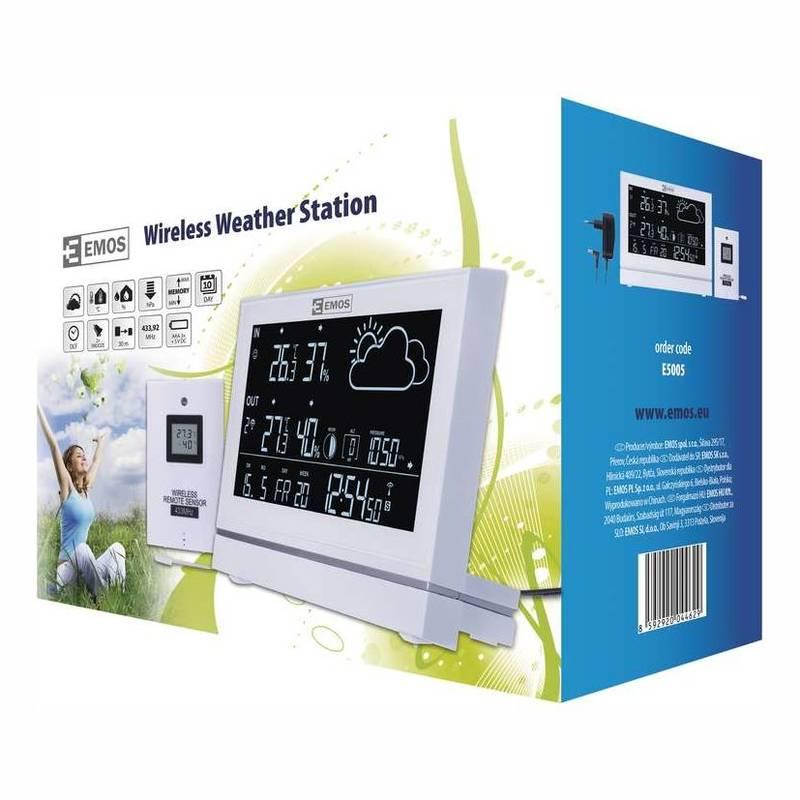 Meteorologická stanice EMOS E5005 bílá