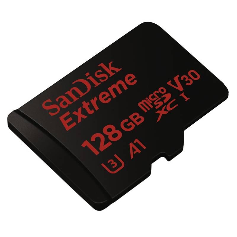 Paměťová karta Sandisk Micro SDXC Extreme 128GB UHS-I U3 adapter černá
