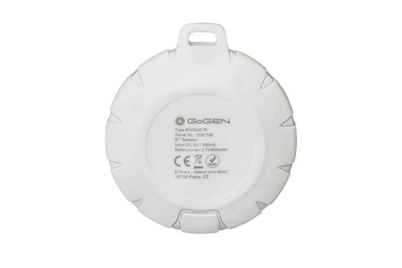 Přenosný reproduktor GoGEN BS 050STR černý bílý