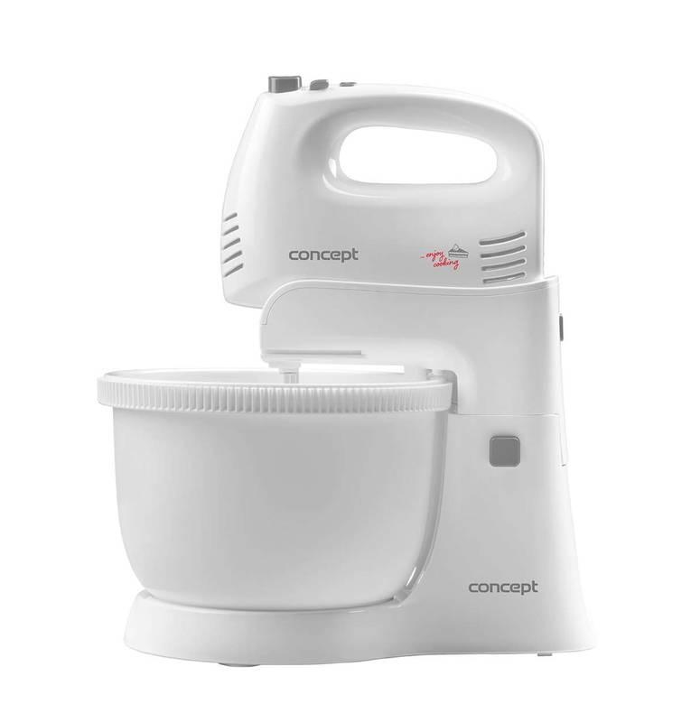 Ruční šlehač s mísou Concept SR3140 bílý