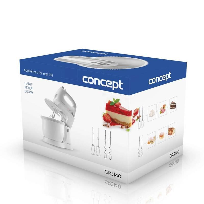 Ruční šlehač s mísou Concept SR3140 bílý