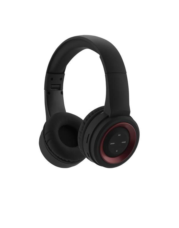 Sluchátka GoGEN HBTM 31R černá červená