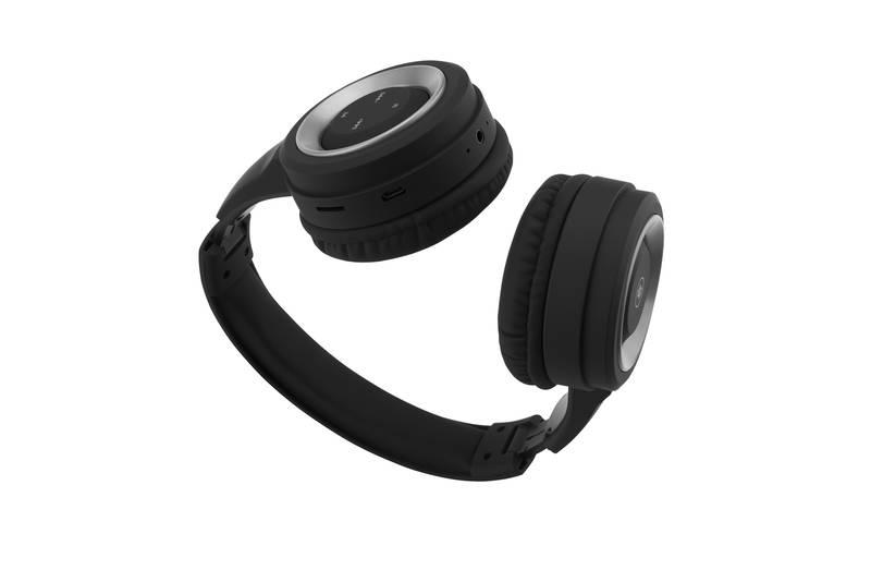 Sluchátka GoGEN HBTM 31S černá stříbrná