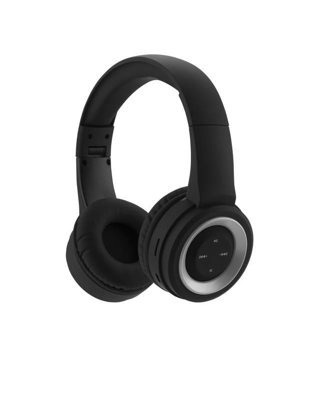 Sluchátka GoGEN HBTM 31S černá stříbrná