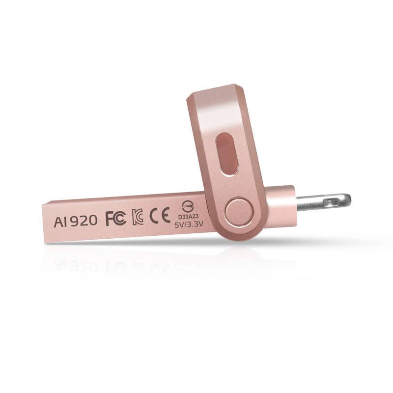 USB Flash ADATA AI920 i-Memory 64GB Lightning USB 3.1 růžový