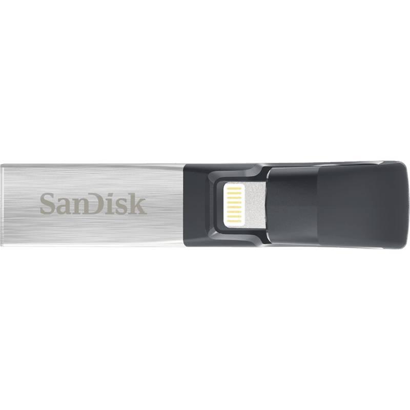 USB Flash Sandisk iXpand 32GB Lightning USB 3.0 černý, USB, Flash, Sandisk, iXpand, 32GB, Lightning, USB, 3.0, černý