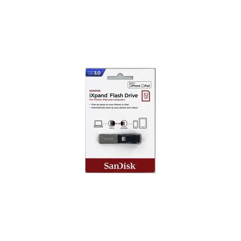 USB Flash Sandisk iXpand 32GB Lightning USB 3.0 černý