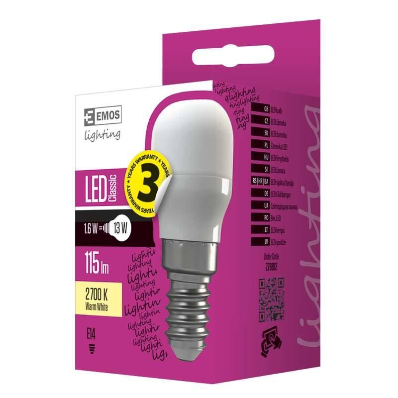 Žárovka LED EMOS 1,6W, E14 do lednice