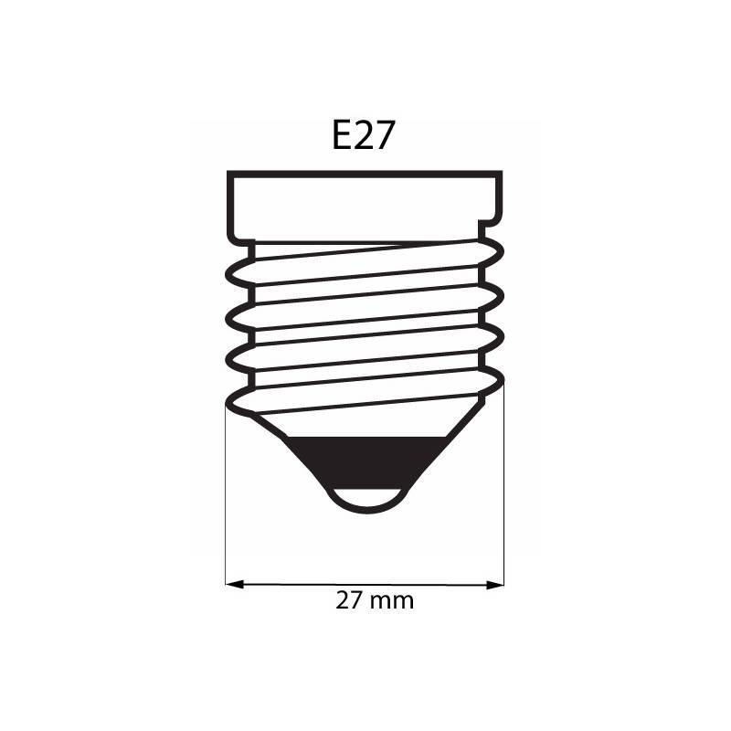 Žárovka LED Tesla 9W, E27, teplá bílá