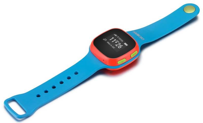 Chytré hodinky ALCATEL MOVETIME Track&Talk Watch červené modré