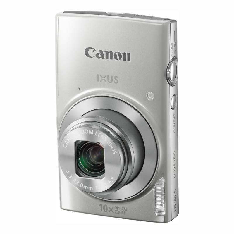 Digitální fotoaparát Canon IXUS 190 orig.pouzdro stříbrný