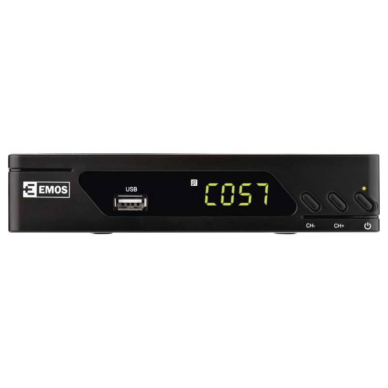DVB-T2 přijímač EMOS EM170 HD černý