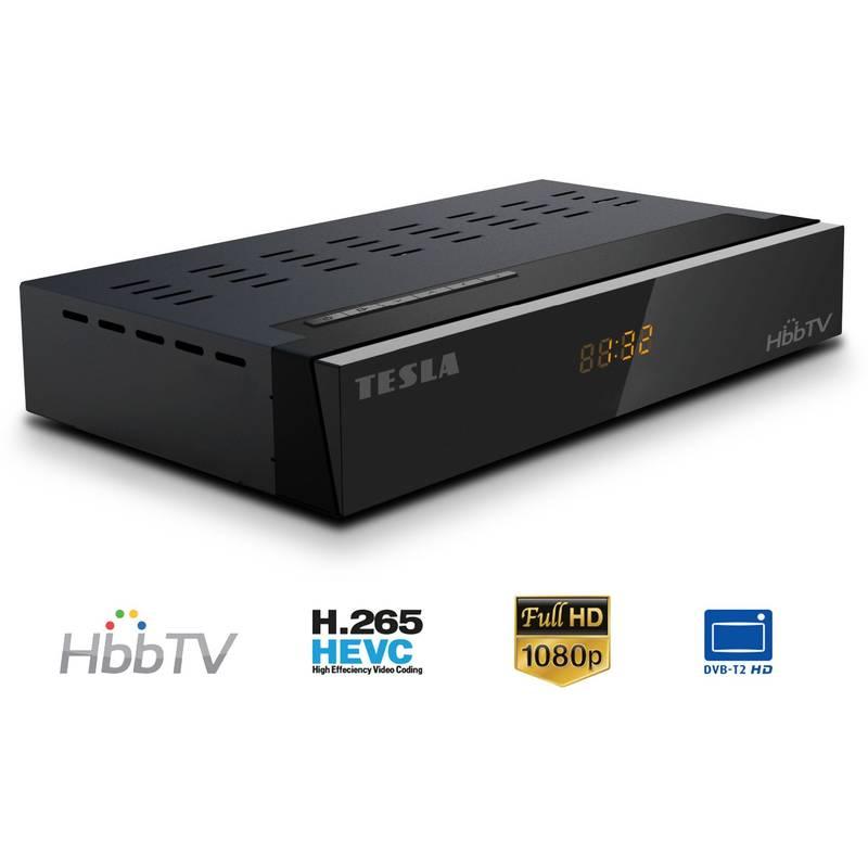 DVB-T2 přijímač Tesla TE-350 HbbTV černý