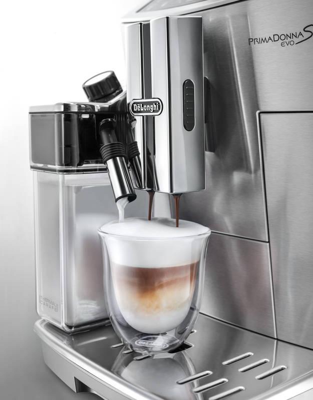 Espresso DeLonghi PrimaDonna S Evolution ECAM 510.55.M stříbrné