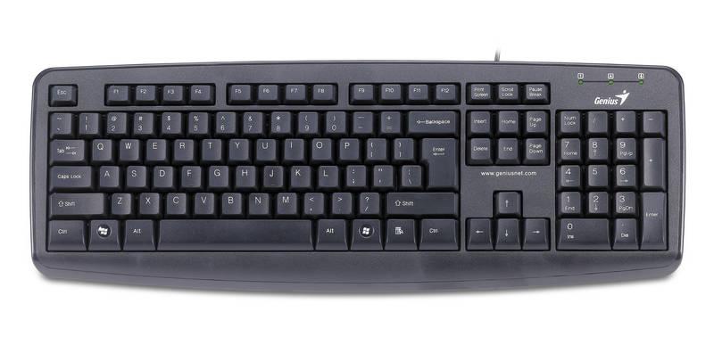 Klávesnice Genius KB-110X, PS2, CZ SK černá
