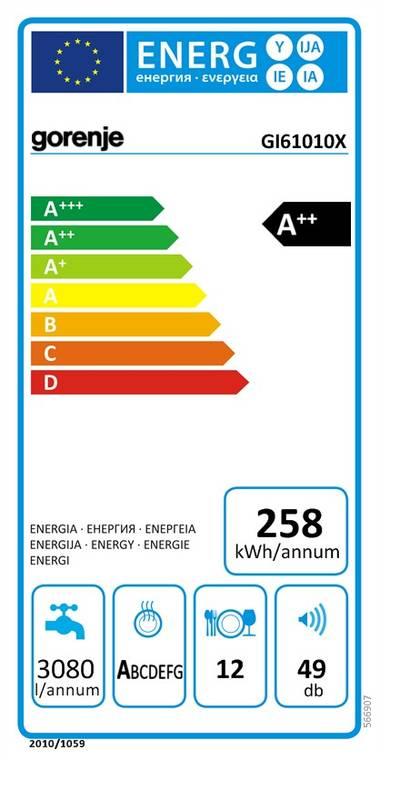 Myčka nádobí Gorenje GI61010X