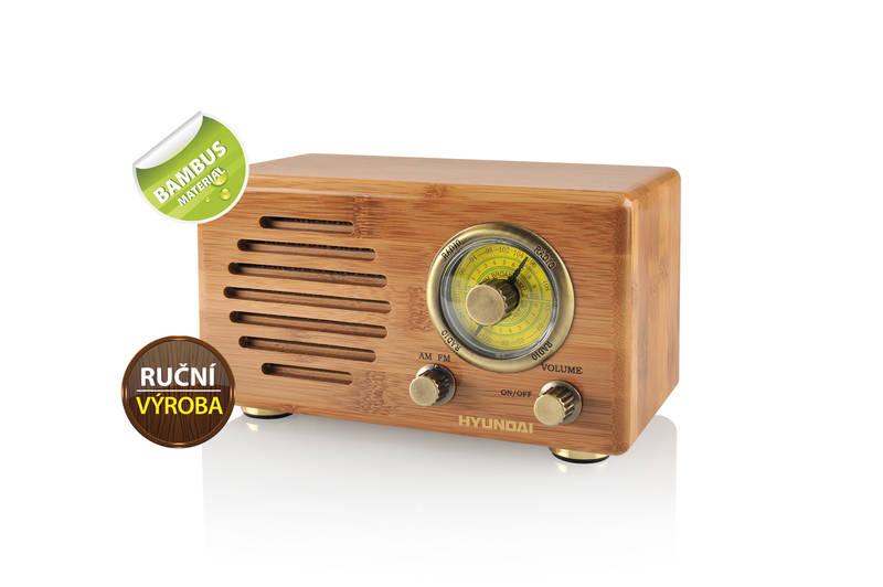 Radiopřijímač Hyundai Retro RA 410B dřevo