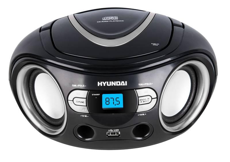 Radiopřijímač s CD Hyundai TRC 533 AU3BS černý stříbrný