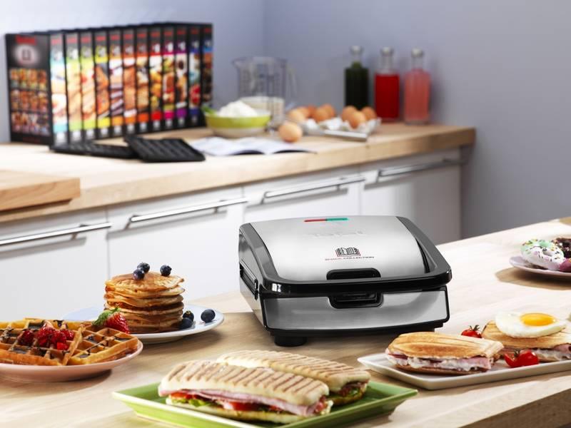 Sendvičovač Tefal Snack Collection SW854D16 černý chrom