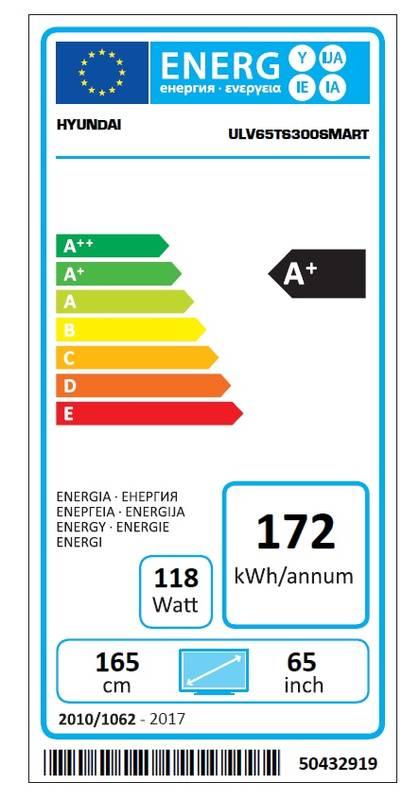 Televize Hyundai ULV 65TS300 SMART černá