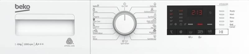 Automatická pračka Beko WTE 6512 B0 bílá