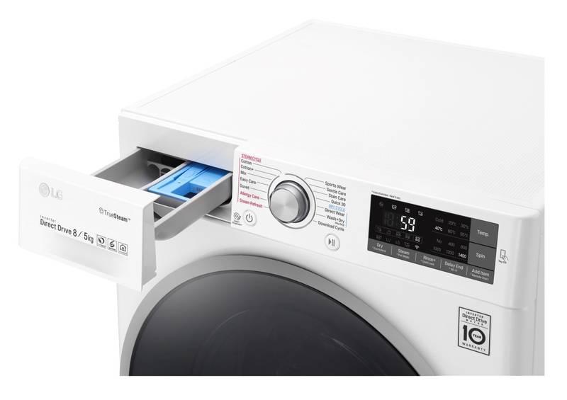 Automatická pračka se sušičkou LG F84J7TH1W bílá