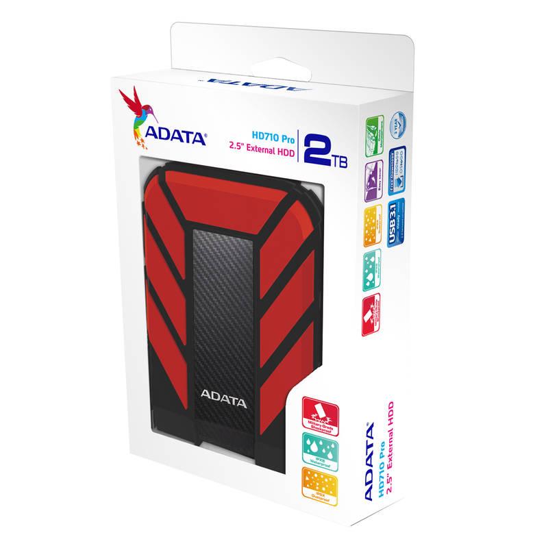 Externí pevný disk 2,5" ADATA HD710 Pro 2TB červený