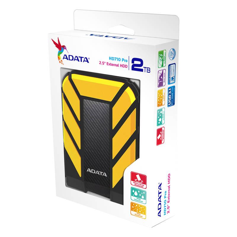 Externí pevný disk 2,5" ADATA HD710 Pro 2TB žlutý