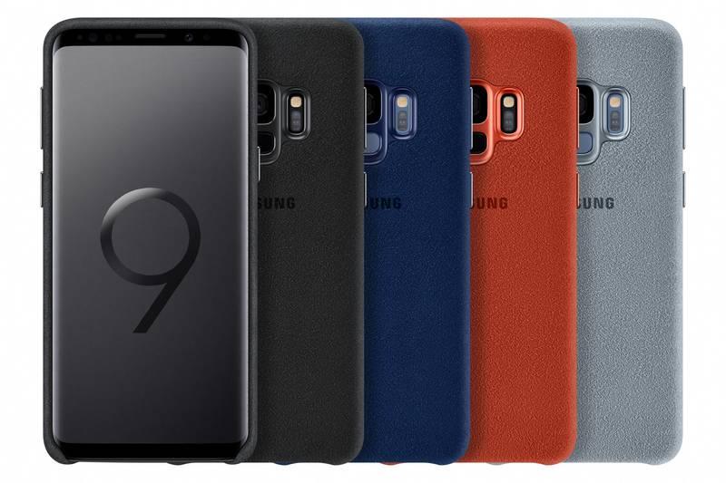 Kryt na mobil Samsung Alcantara pro Galaxy S9 černý