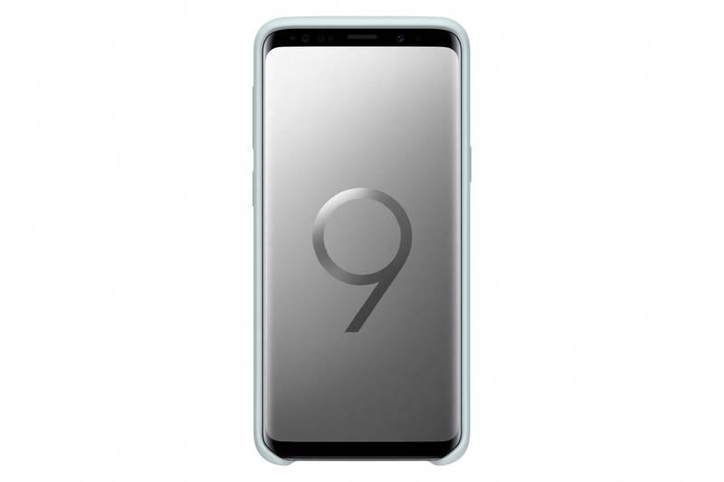 Kryt na mobil Samsung Silicon Cover pro Galaxy S9 modrý