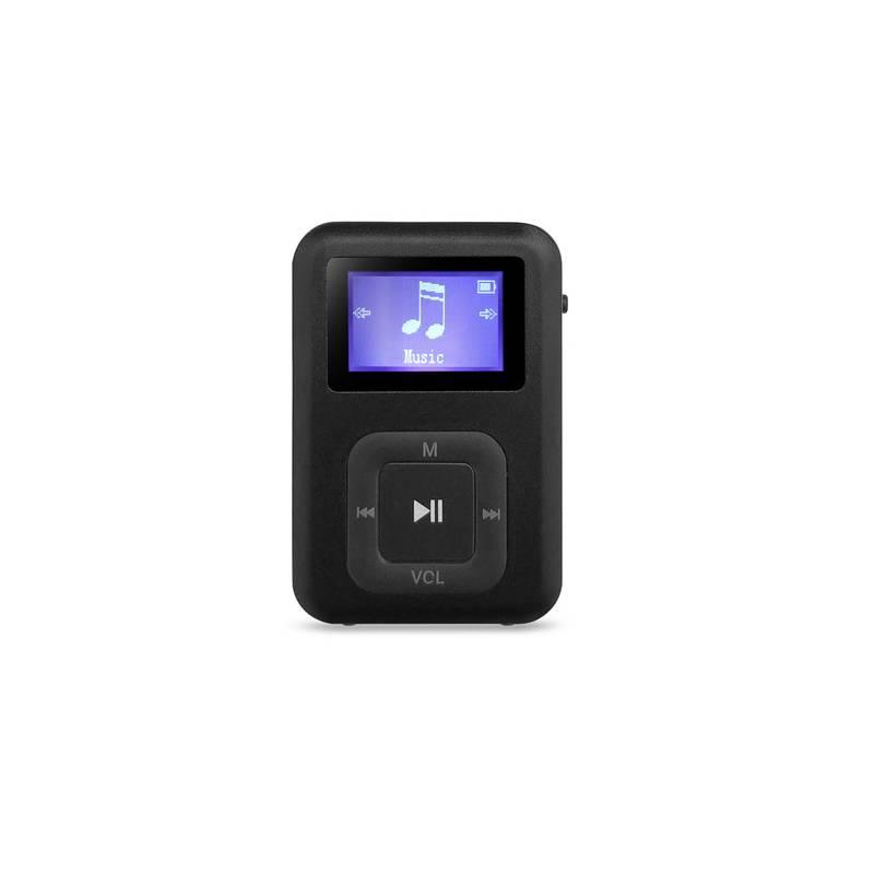 MP3 přehrávač AQ MP01BK černý, MP3, přehrávač, AQ, MP01BK, černý