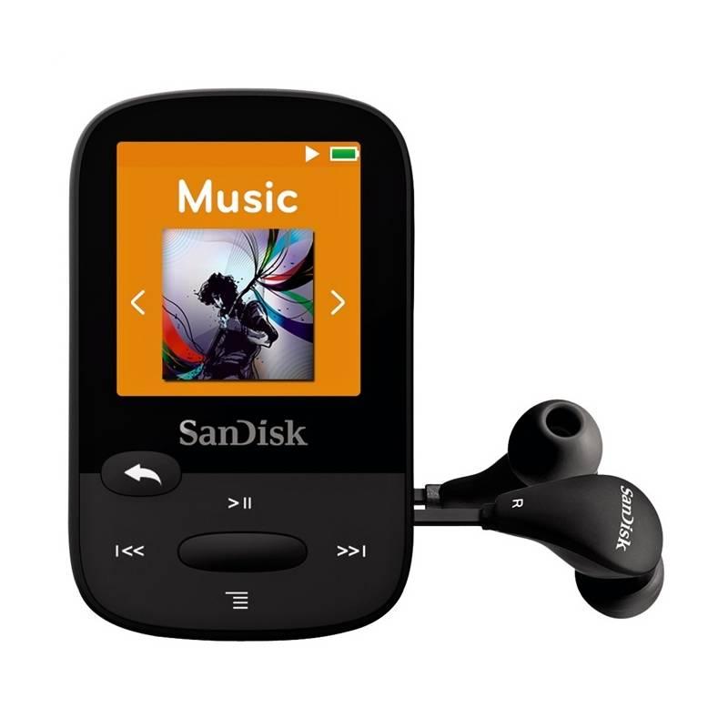 MP3 přehrávač Sandisk Sansa Clip Sports 8 GB černý