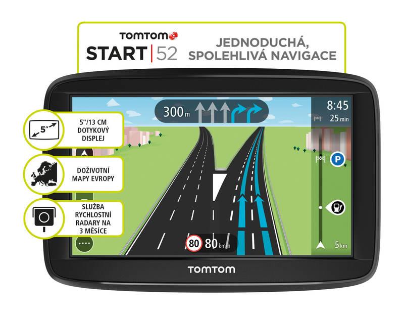 Navigační systém GPS Tomtom START 52 Europe černá
